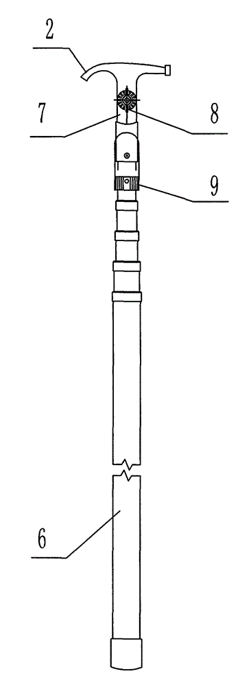 Multifunctional insulating operating rod