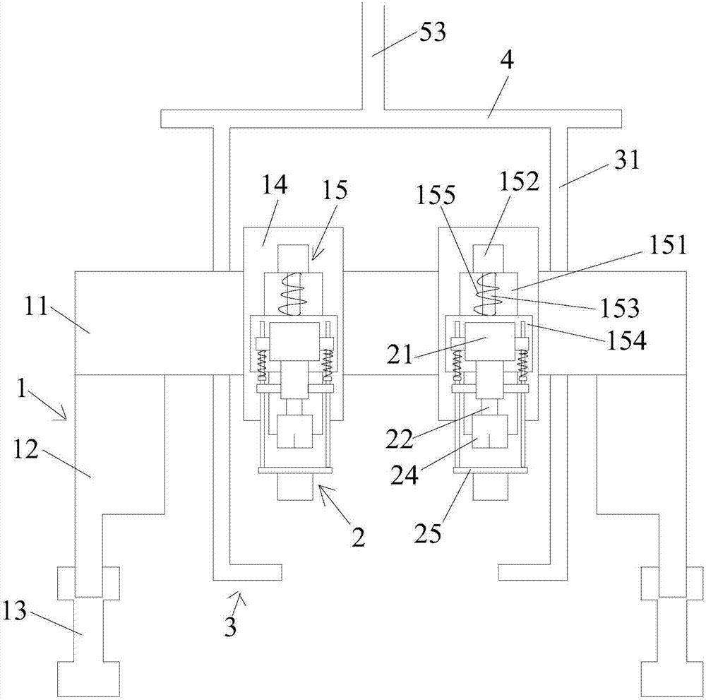 A device for realizing fully automatic stud welding of T-shaped welding studs