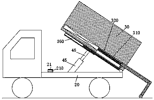 Novel sand-and-stone transportation dump vehicle for building construction