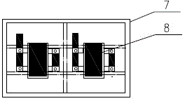 Submerged arc furnace low-pressure filtering energy-saving cabinet with push-pull type reactance handcart