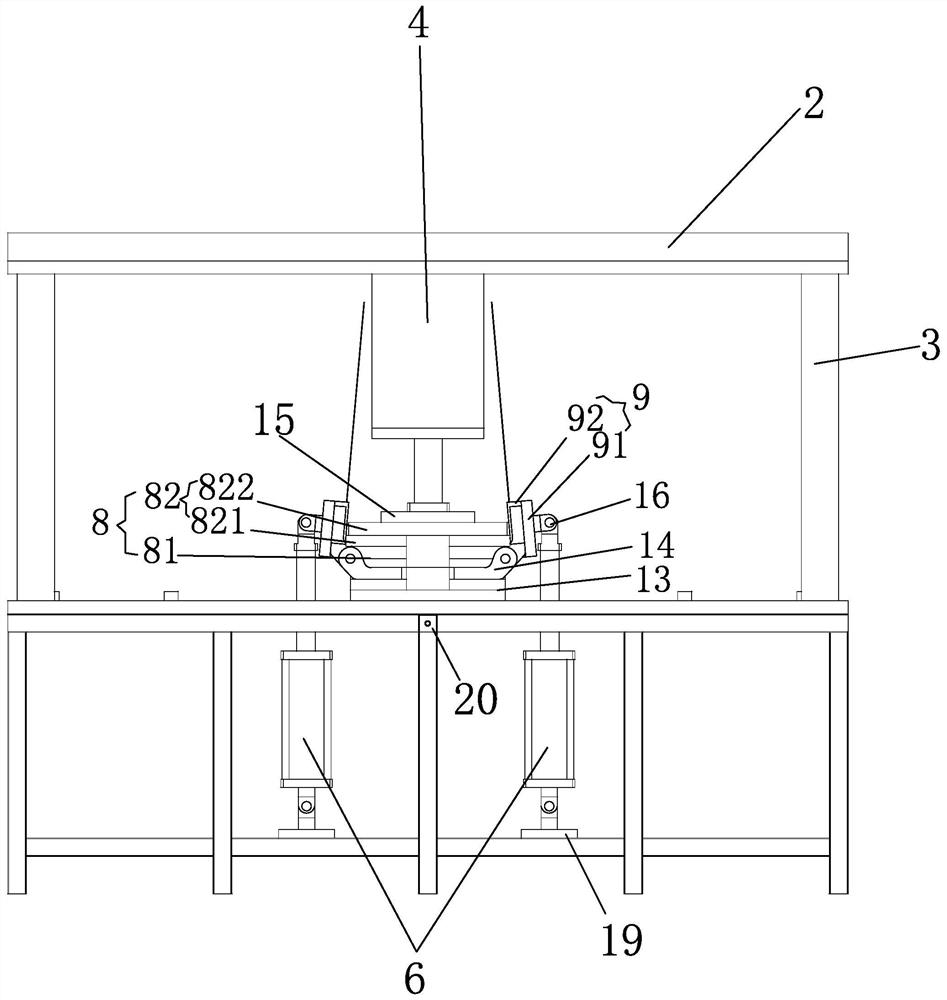 Stamping equipment capable of adjusting U-shaped folding angle