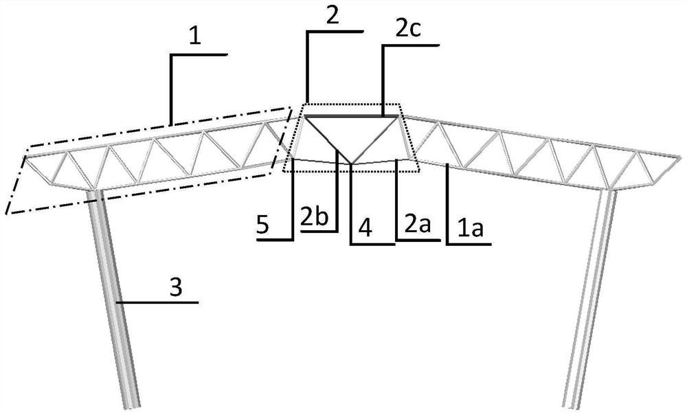 Local chord support combined grid structure