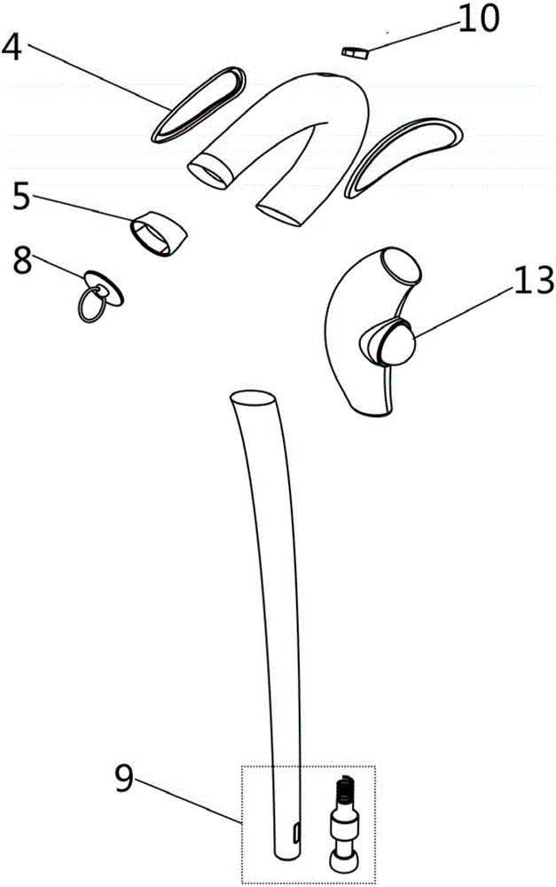 Multi-purpose massage walking stick based on going-out use of old people