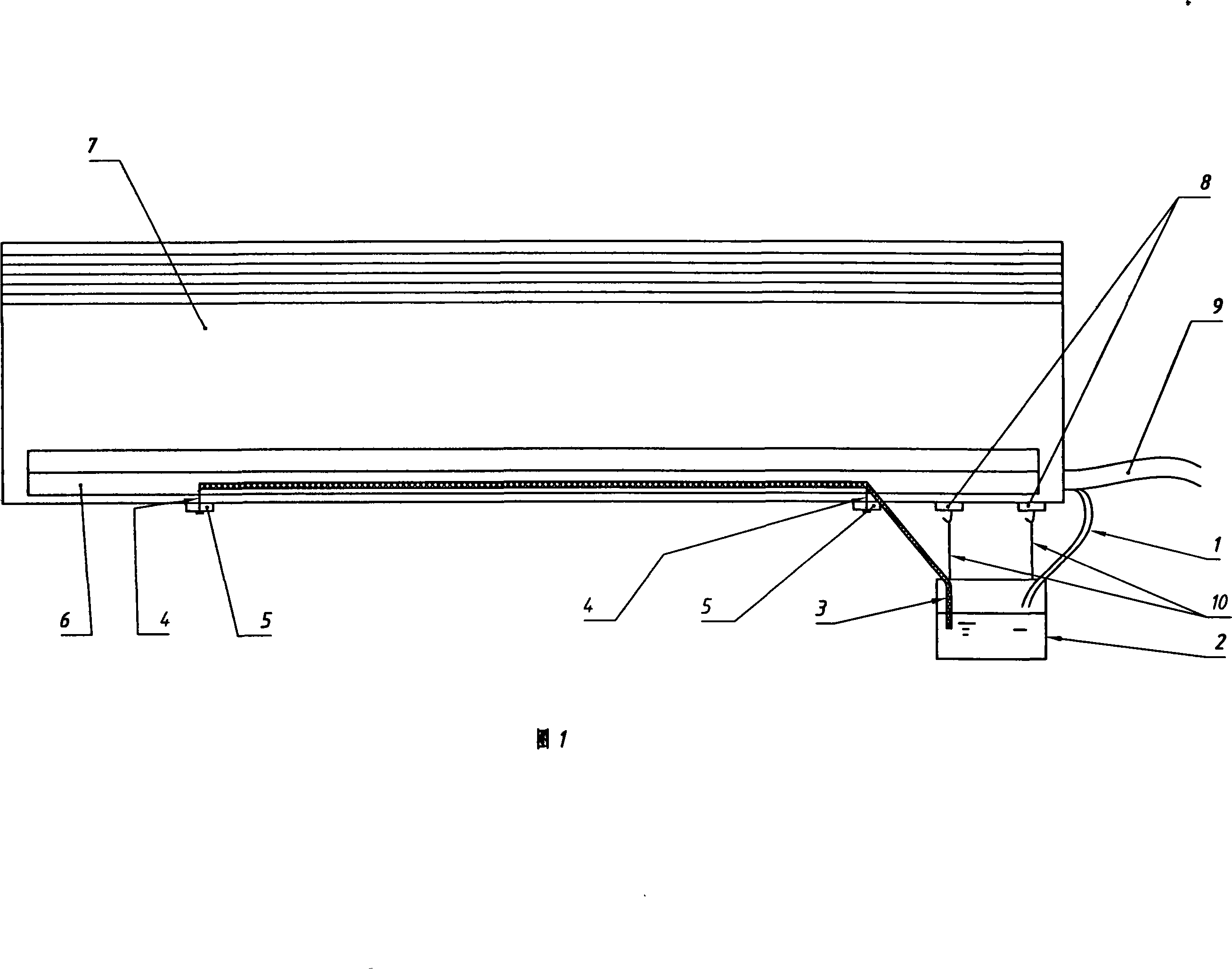 Split type domestic air-conditioning humidifying device