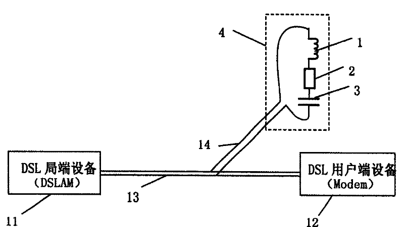 Matching absorber for reducing damage of bridge tap to cable transmission performance