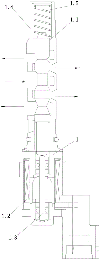 Displacement detection method for valve element of linear electromagnetic valve