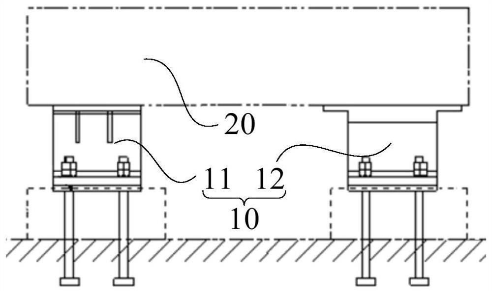 Test platform for straddle monorail maintenance equipment