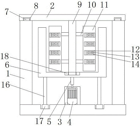 Uniform-stirring adhesive stirring device