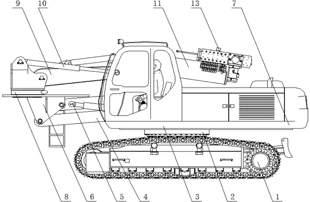 Railway tunnel anchor jumb drill