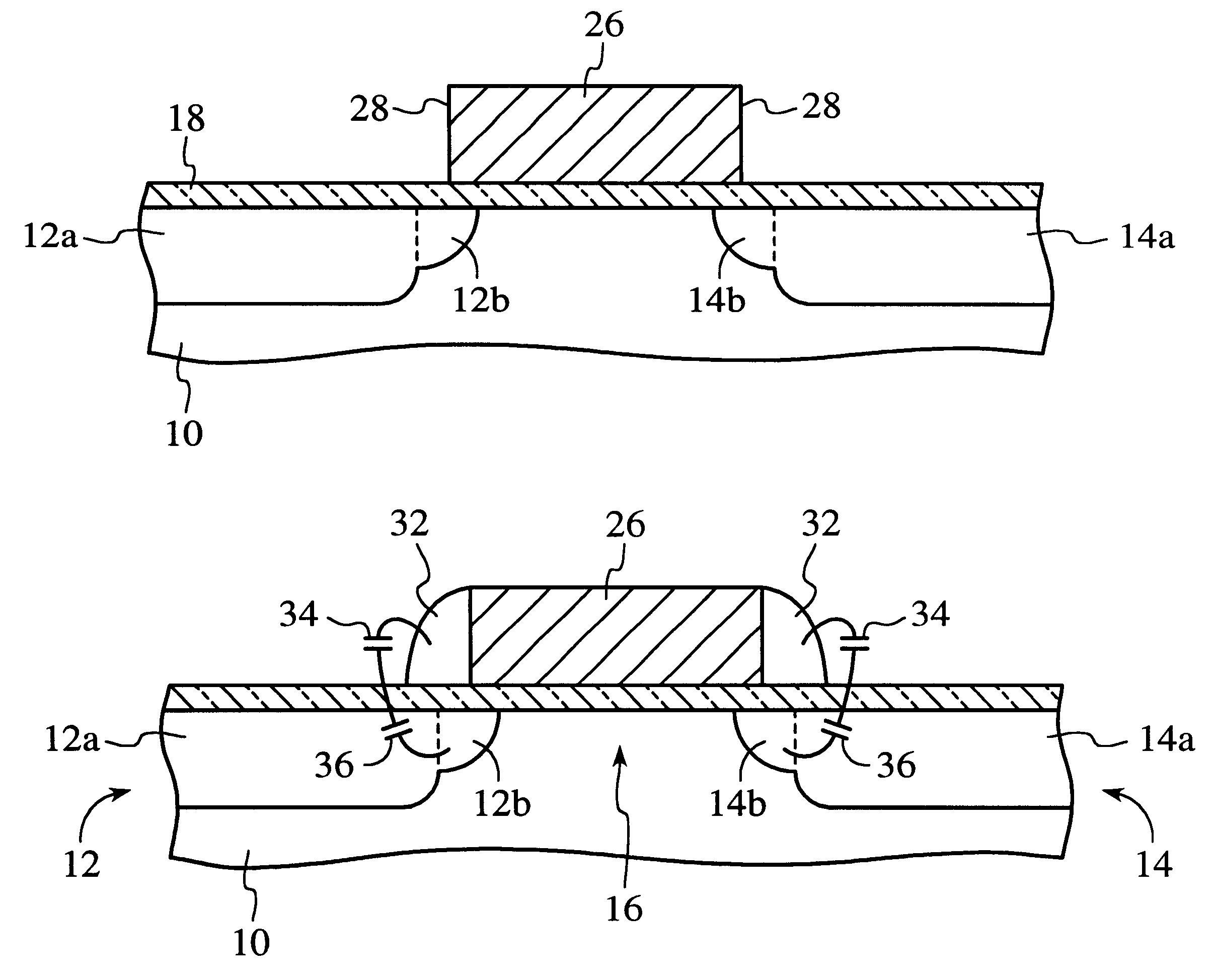 Depleted sidewall-poly LDD transistor