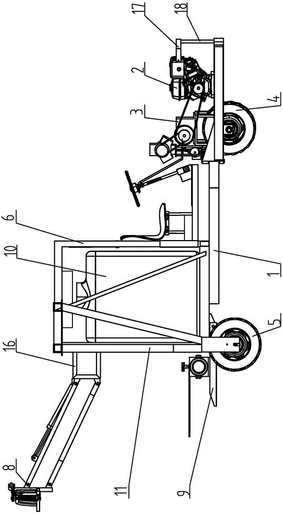 Multipurpose sprinkling irrigation towing vehicle