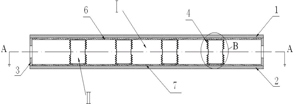 Vibration damping and noise reducing flexible sandwich plate for ship structure