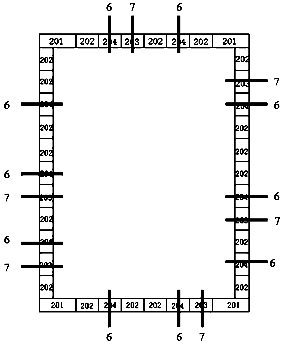 Assembled fireproof experimental furnace and fireproof experimental system containing same