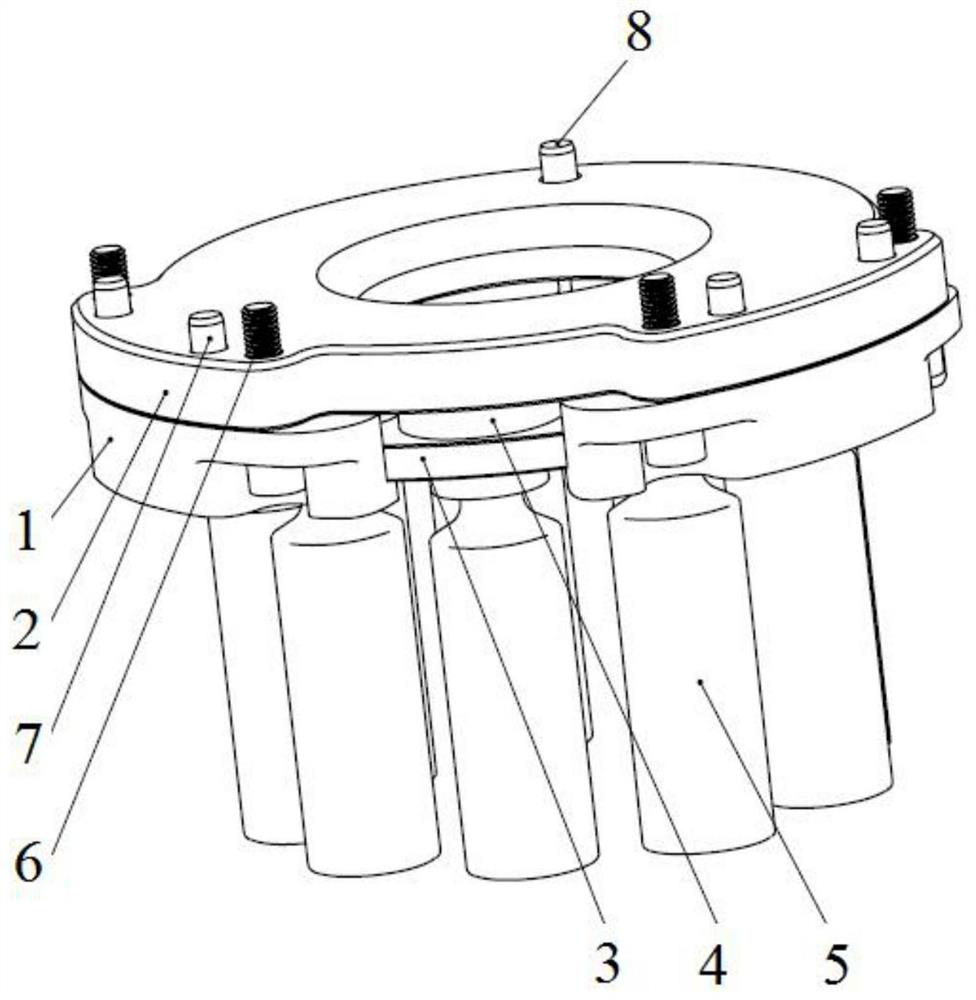 Auxiliary mechanism for return discs of axial plunger pump