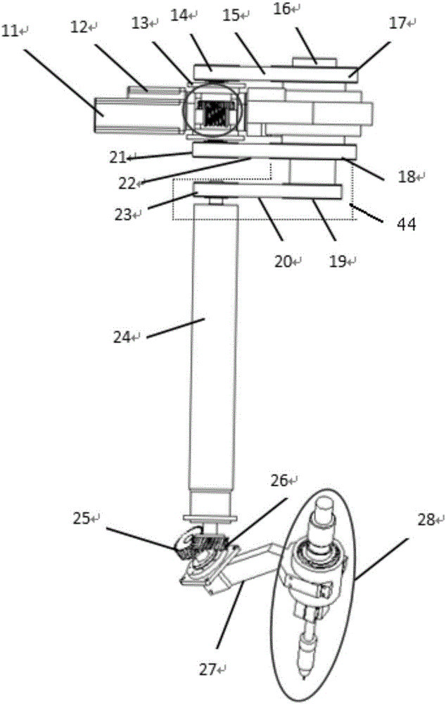 Five-degree-of-freedom welding cutting robot