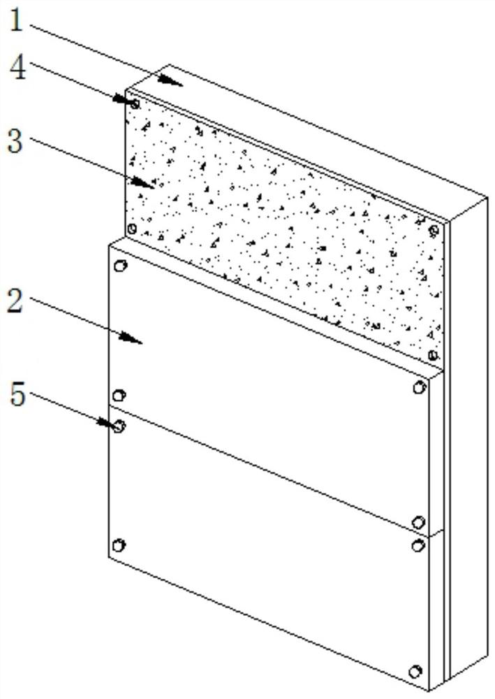 Mounting construction method for ceramic face thermal insulation decorative wallboard