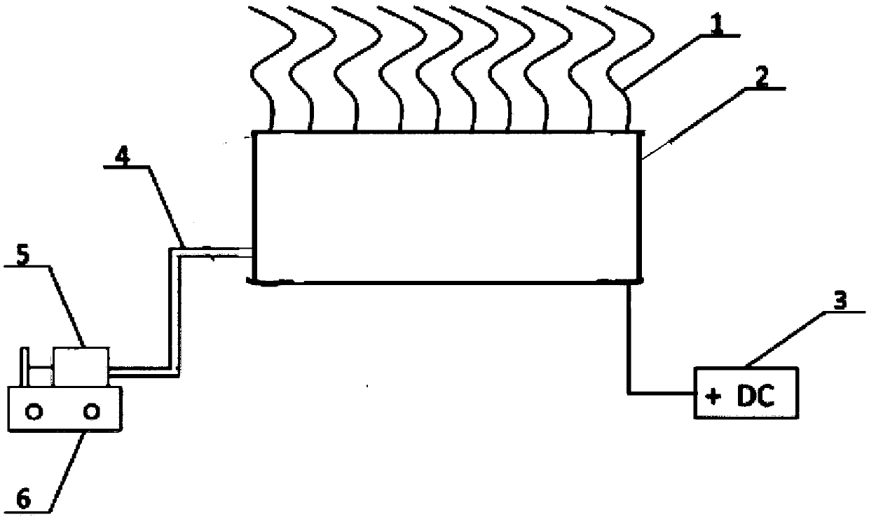 Rodlike electrospinning device and electrospinning method