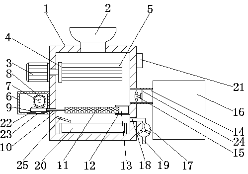 Device for sorting rose flowers