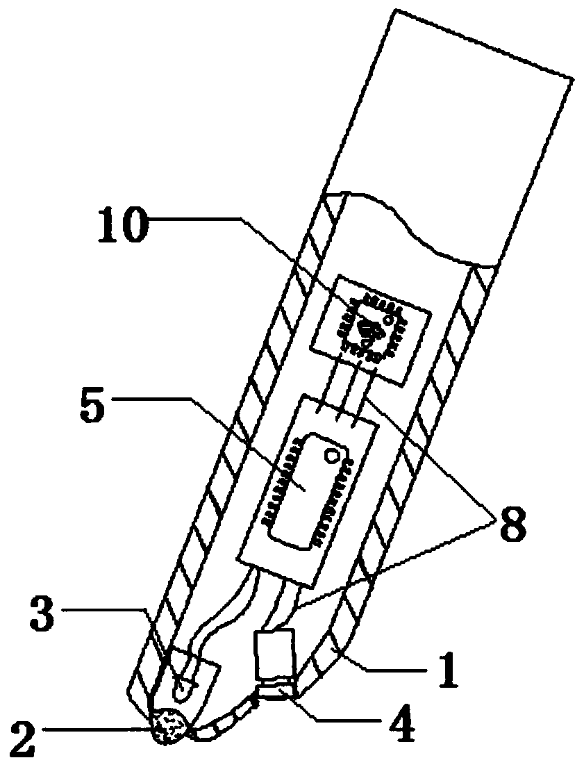 Stress luminescence-based novel electronic signature touch pen