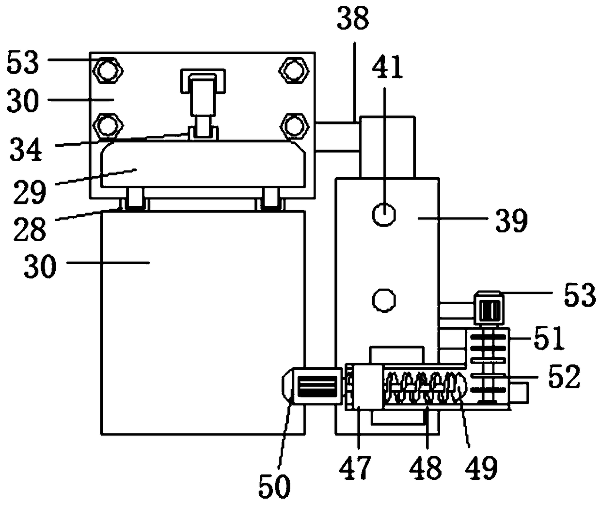 Device for quickly pruning urban environmental sanitation green belt