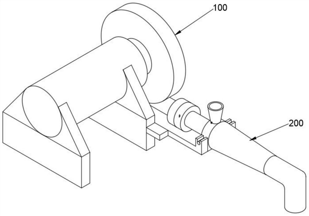 Feeding device for spray type refractory material spray coating machine