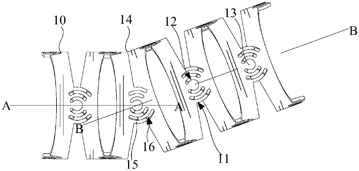 Bent portion of endoscope and endoscope