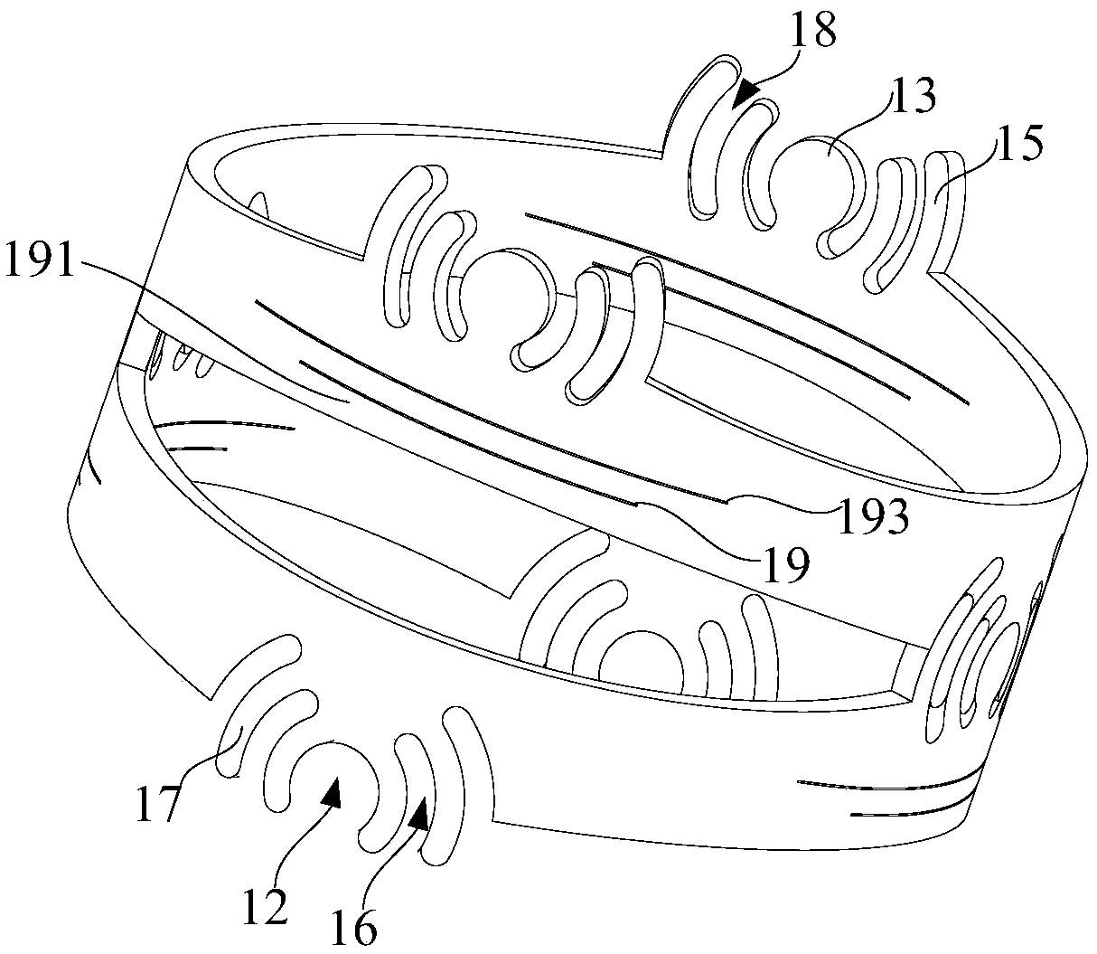 Bent portion of endoscope and endoscope