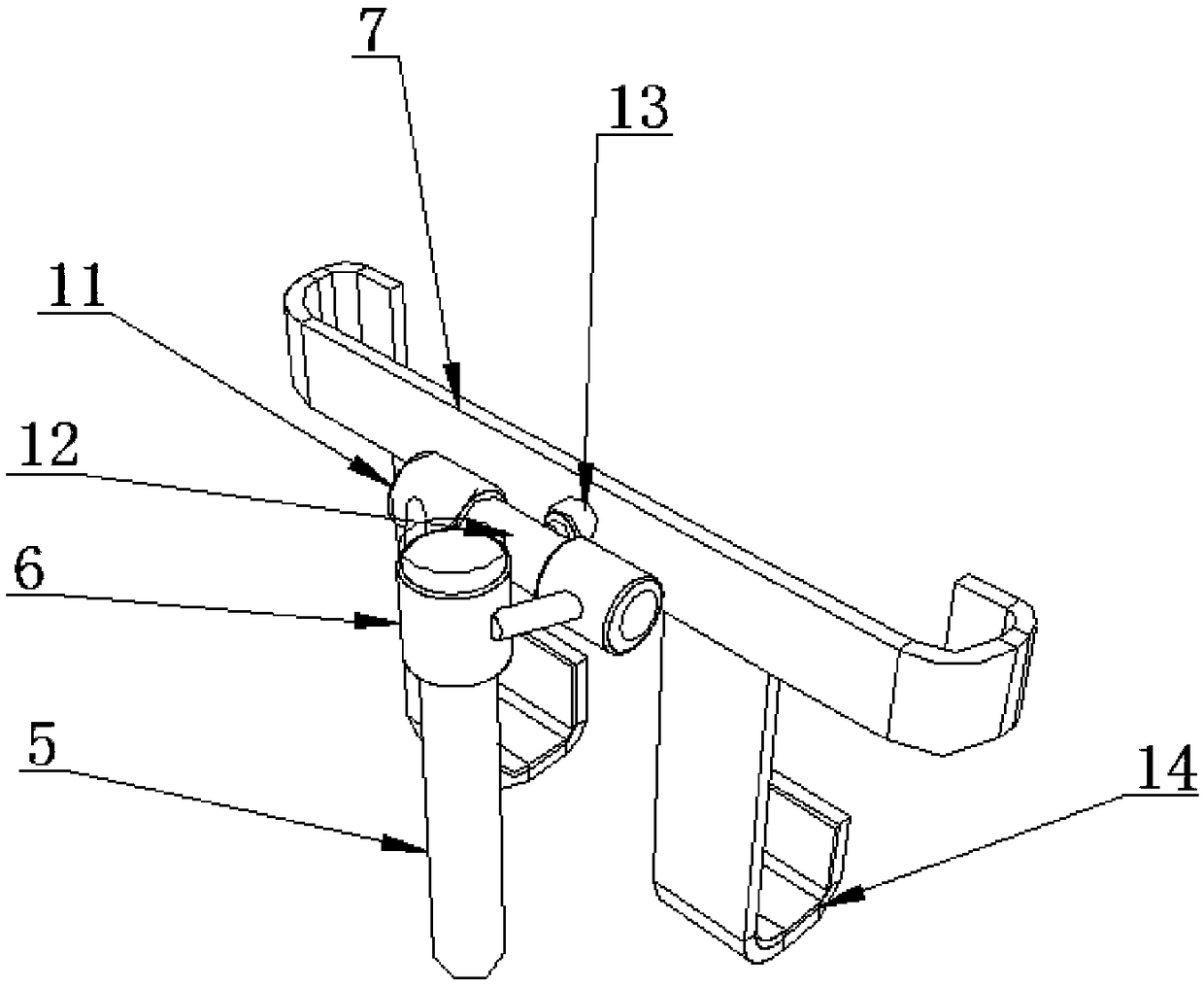 Angle adjusting device for English learning computer