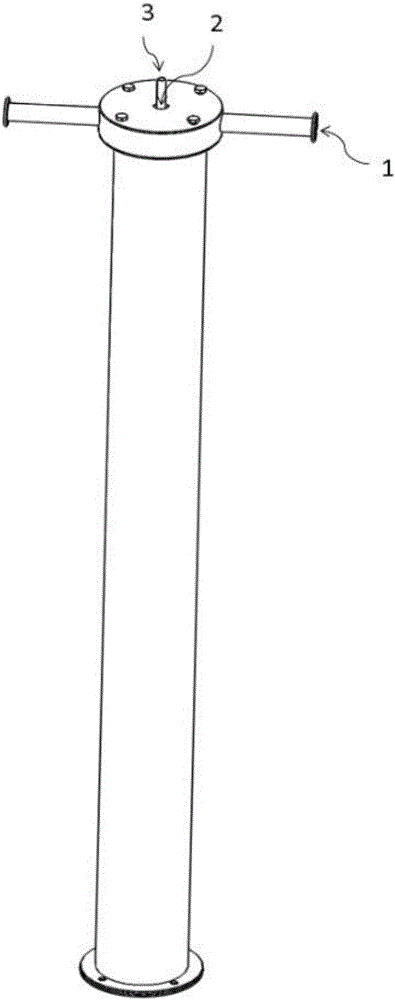 Downhole degassing and oil removing cyclone separation device