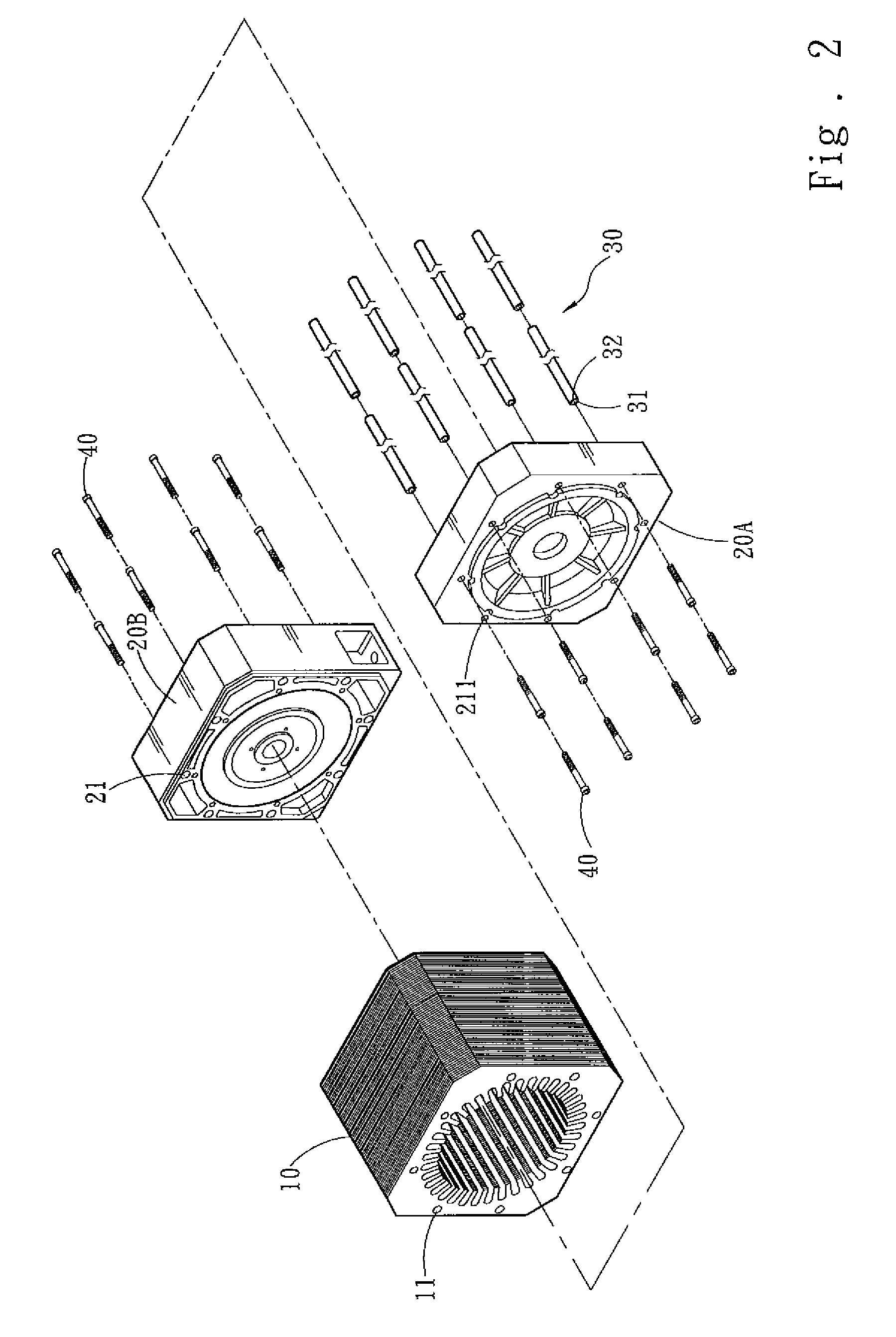 Motor stator structure