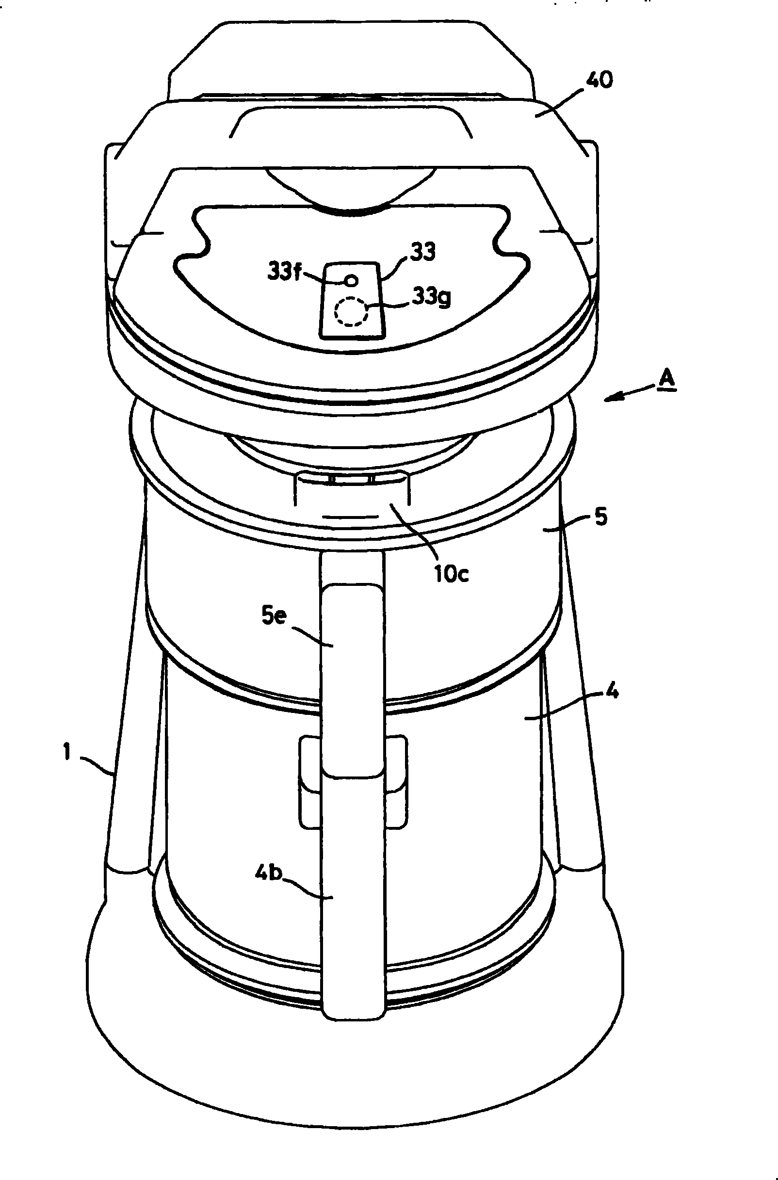 Liquid food cooking method and cooking device