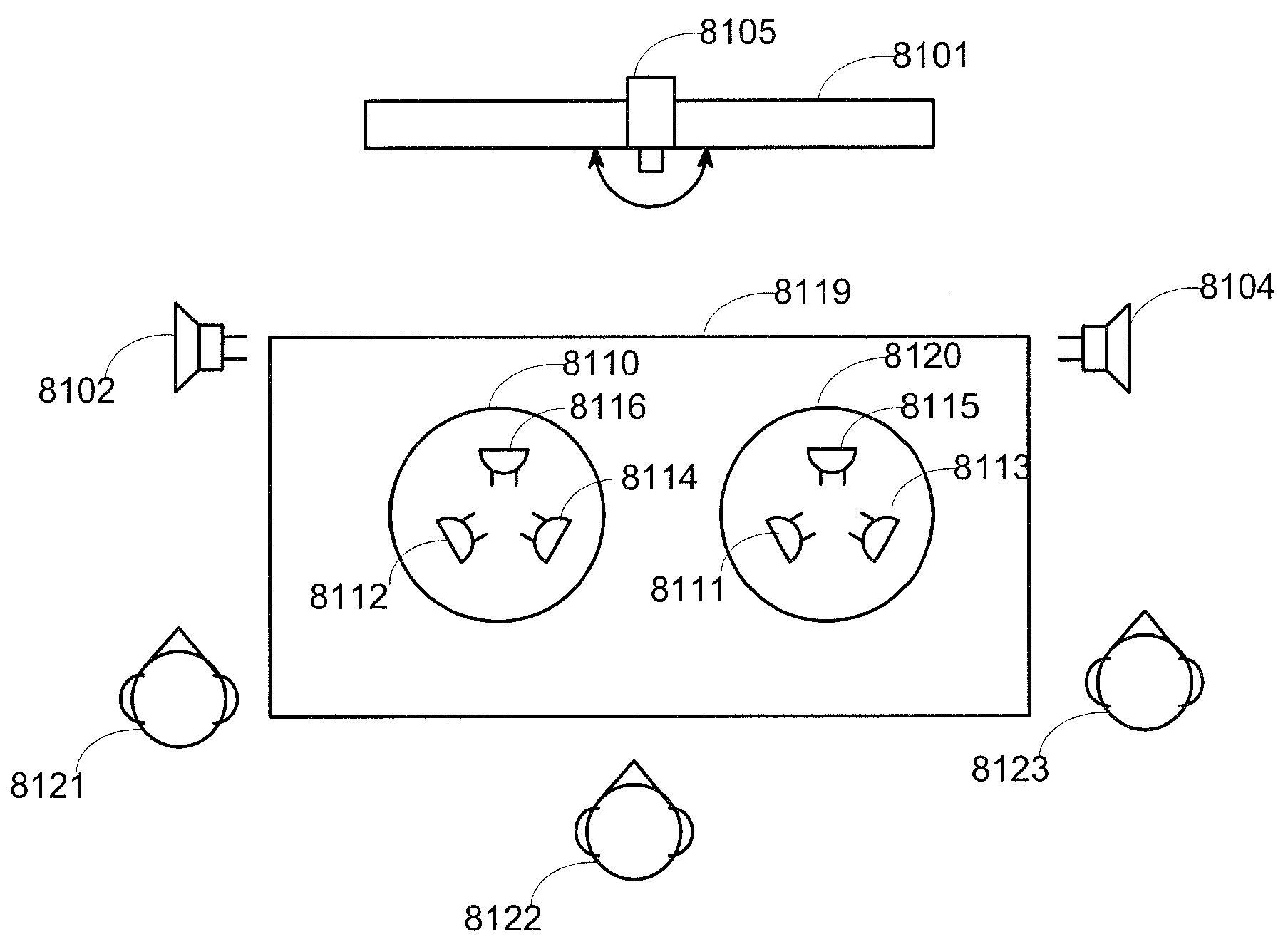 Ceiling microphone assembly