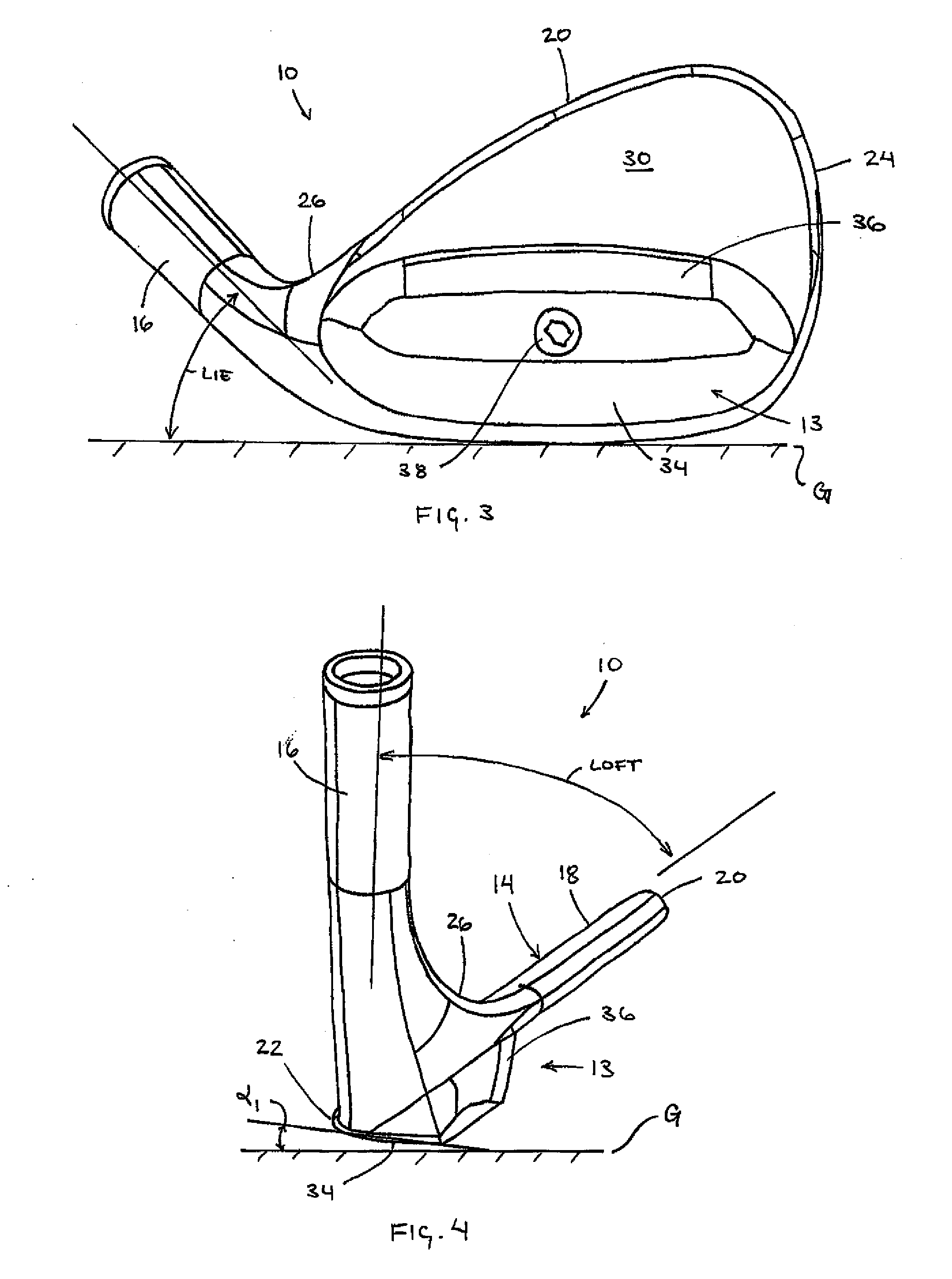 Golf club with reversible sole