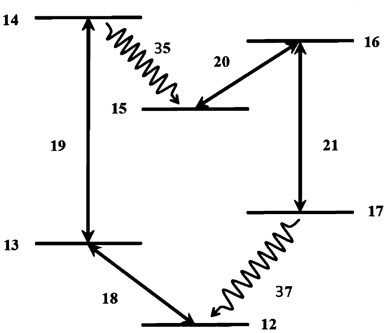 Optical carrier wireless communication system and method based on Rydberg atom six-wave mixing