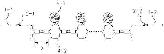 Serially connected optical switch based photon delay structure and numerical-control integrated photon delay device