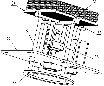 Metal rubber work blank laying device