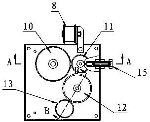 Metal rubber work blank laying device