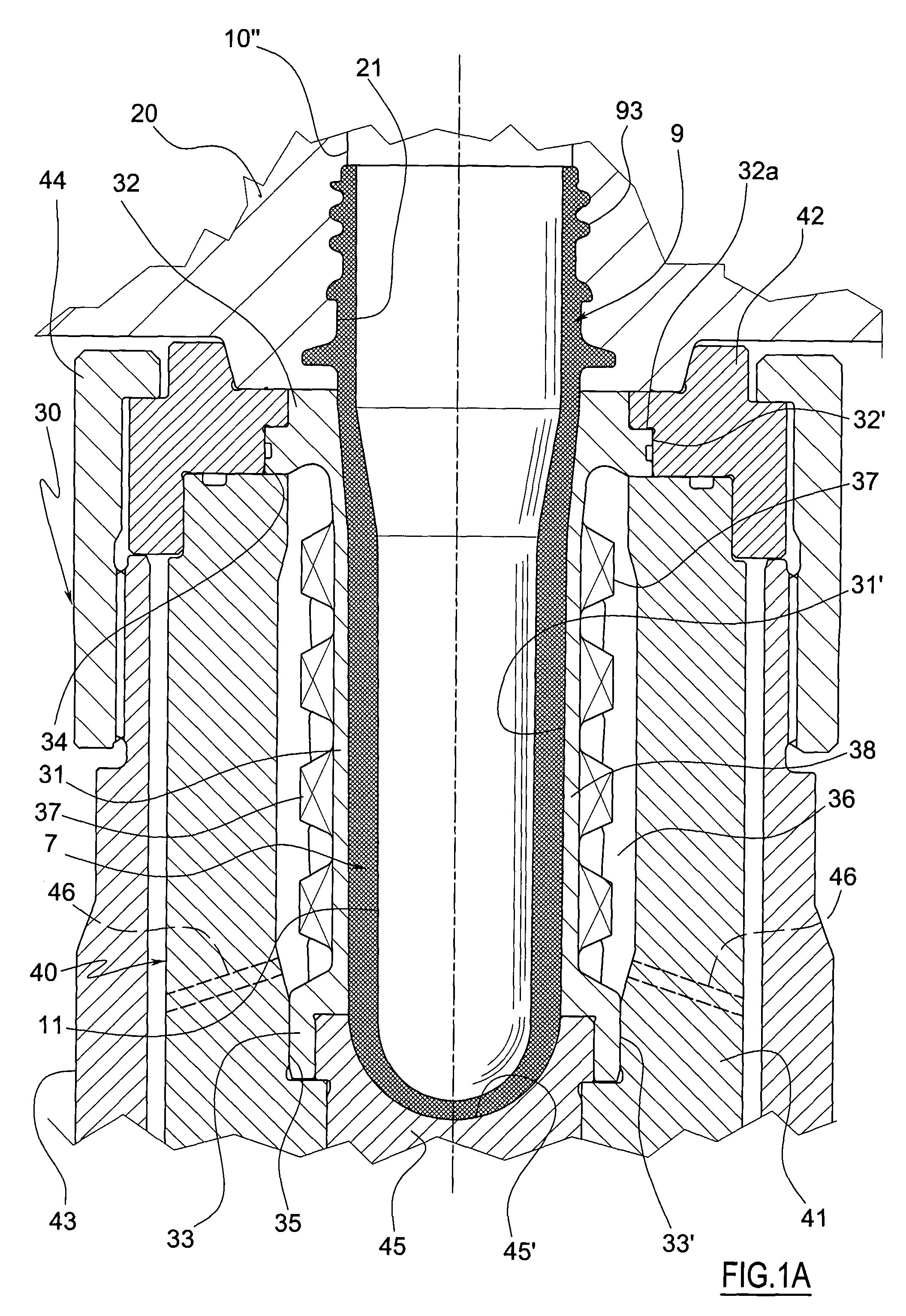 Method and group for the compression molding of preforms for containers in polymeric material