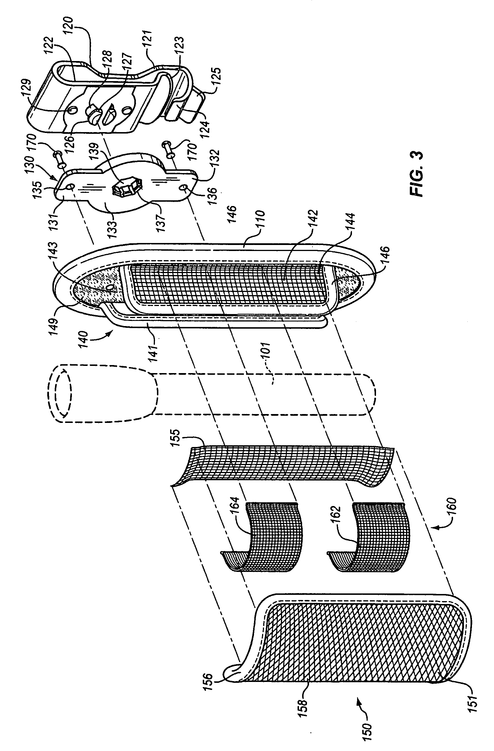 Self-adjusting holster particularly adapted for holding implements of a wide range of sizes