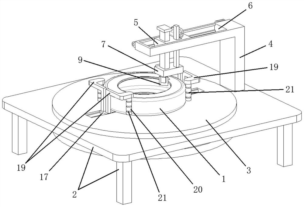 High-stability rubber scraping device for tire apex product