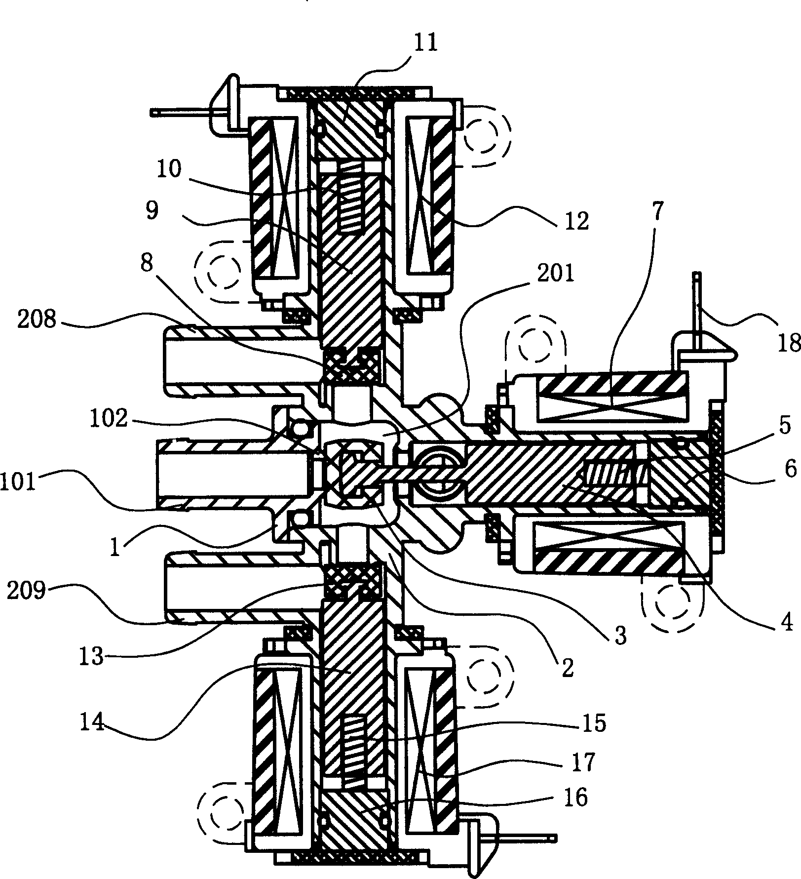 Electrical washing machine with electrobath being installed