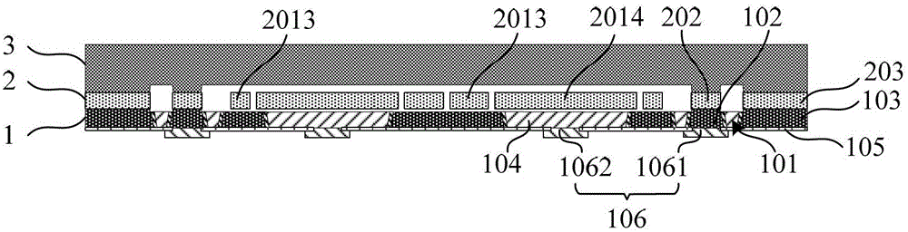 Mems device vacuum packaging structure