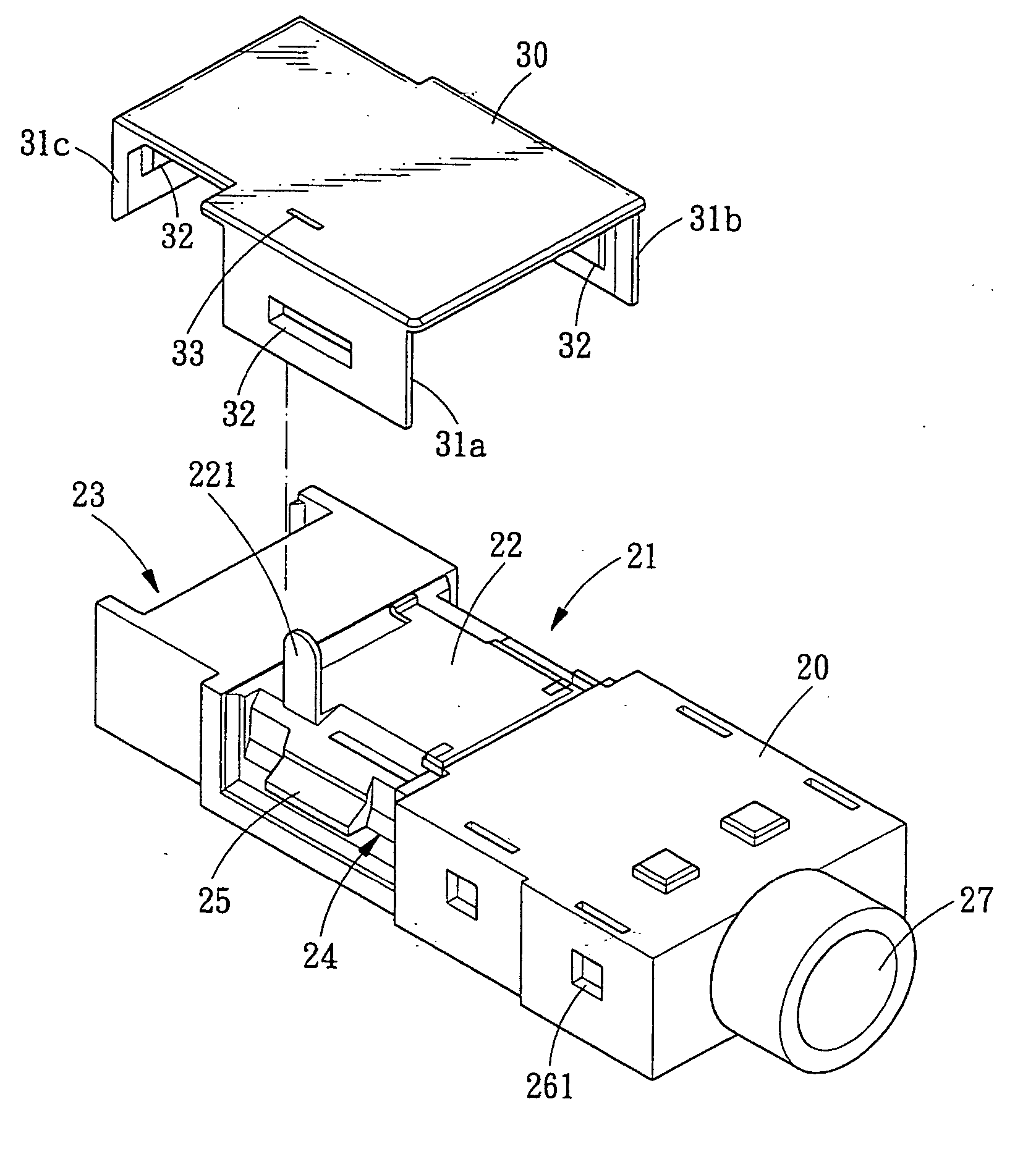 Earphone connector assembly