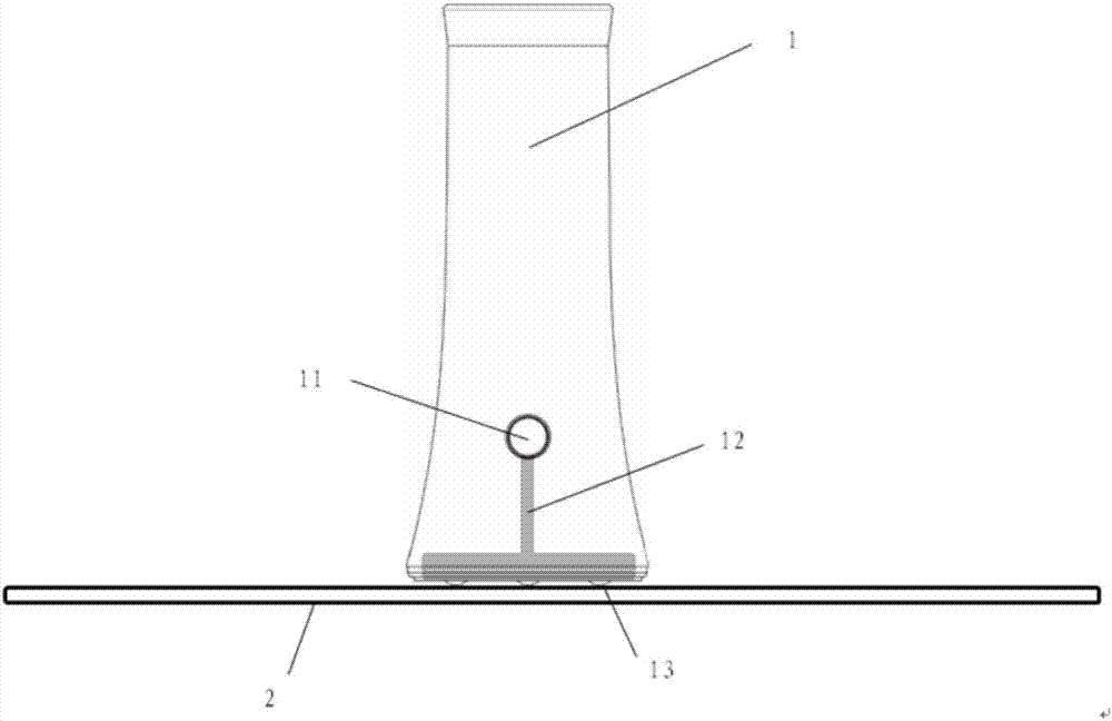 Method, device and system for peripheral positioning on touch screen