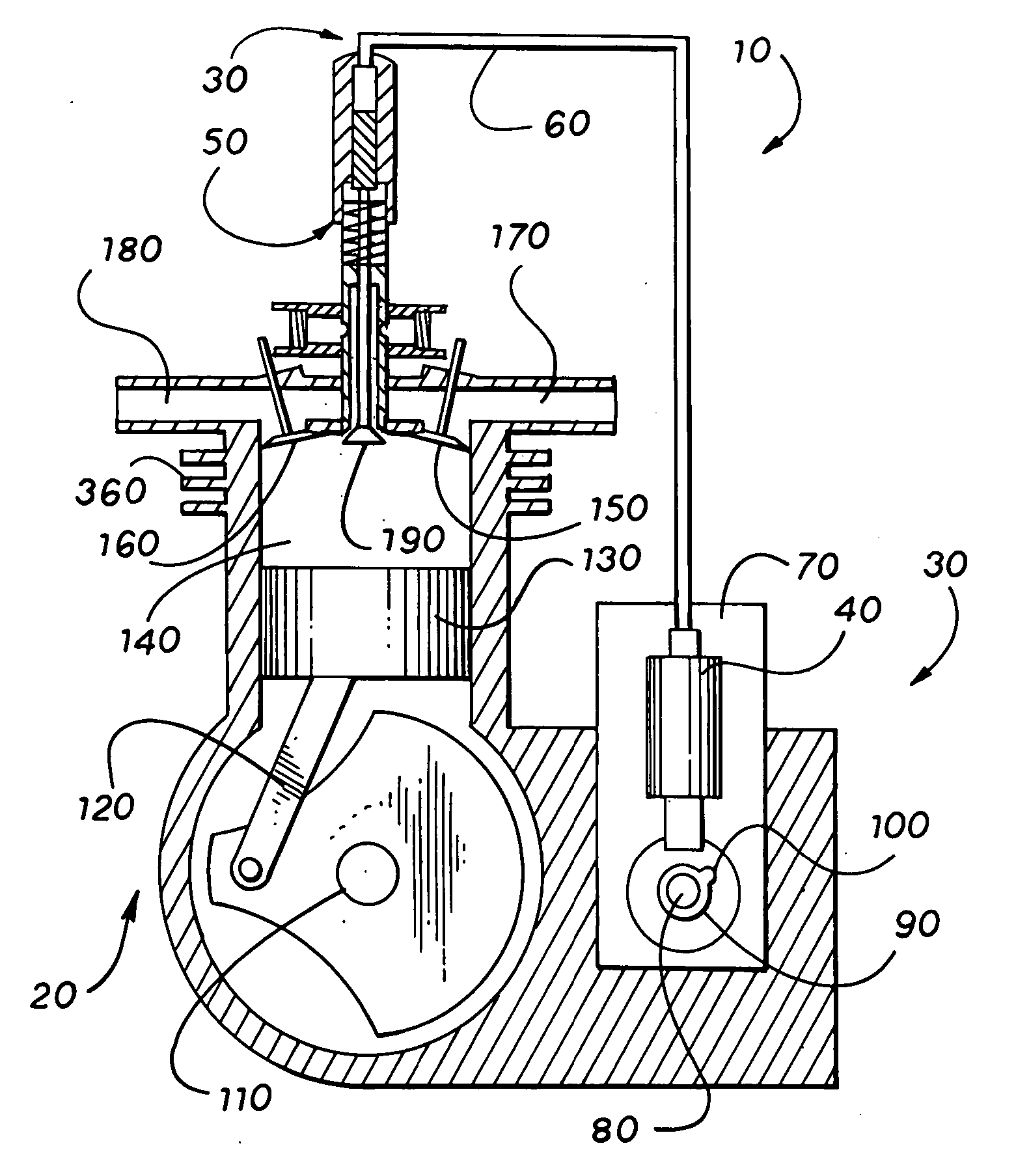 Variable compression engine