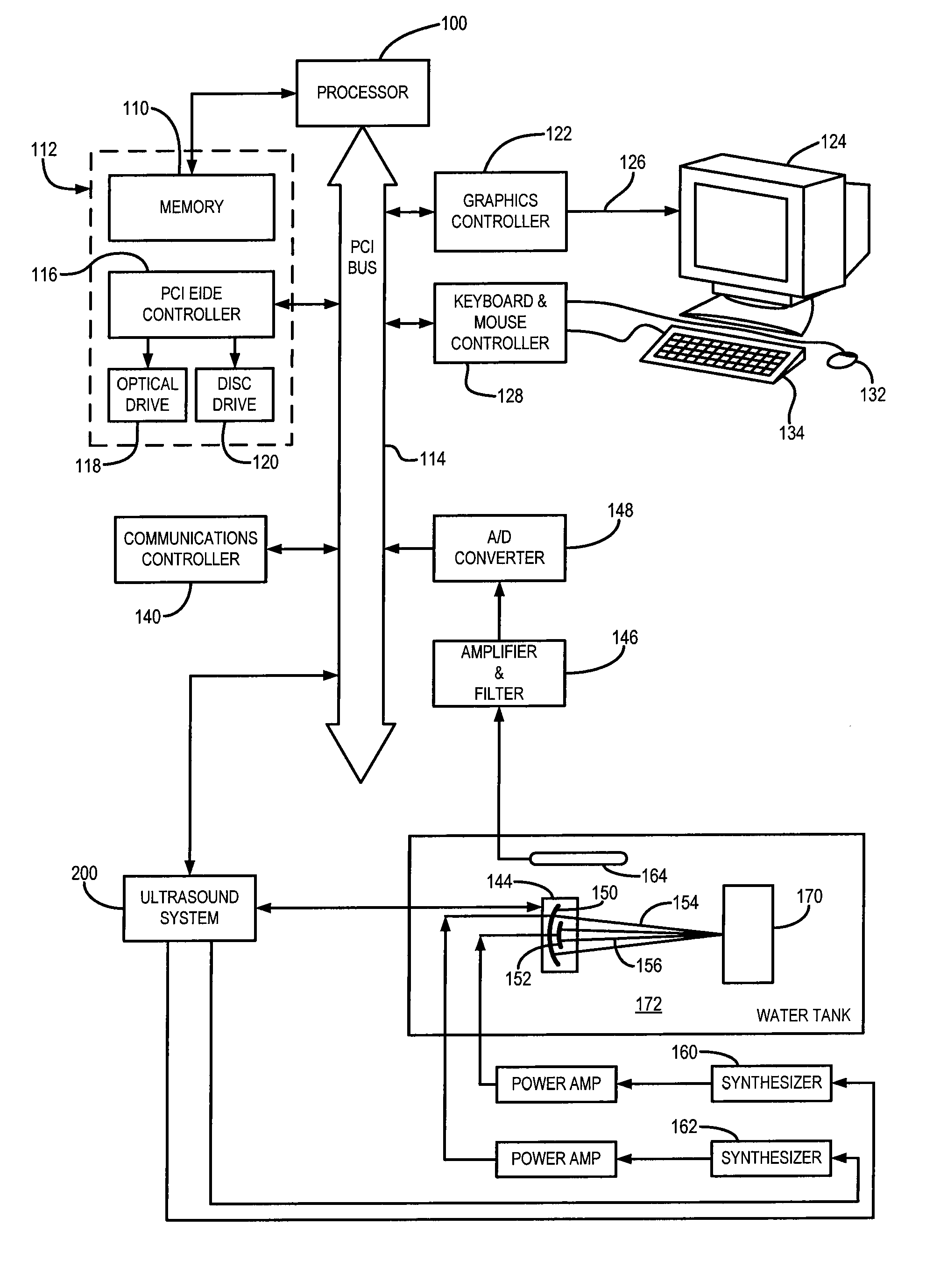 Method for imaging surface roughness using acoustic emissions induced by ultrasound