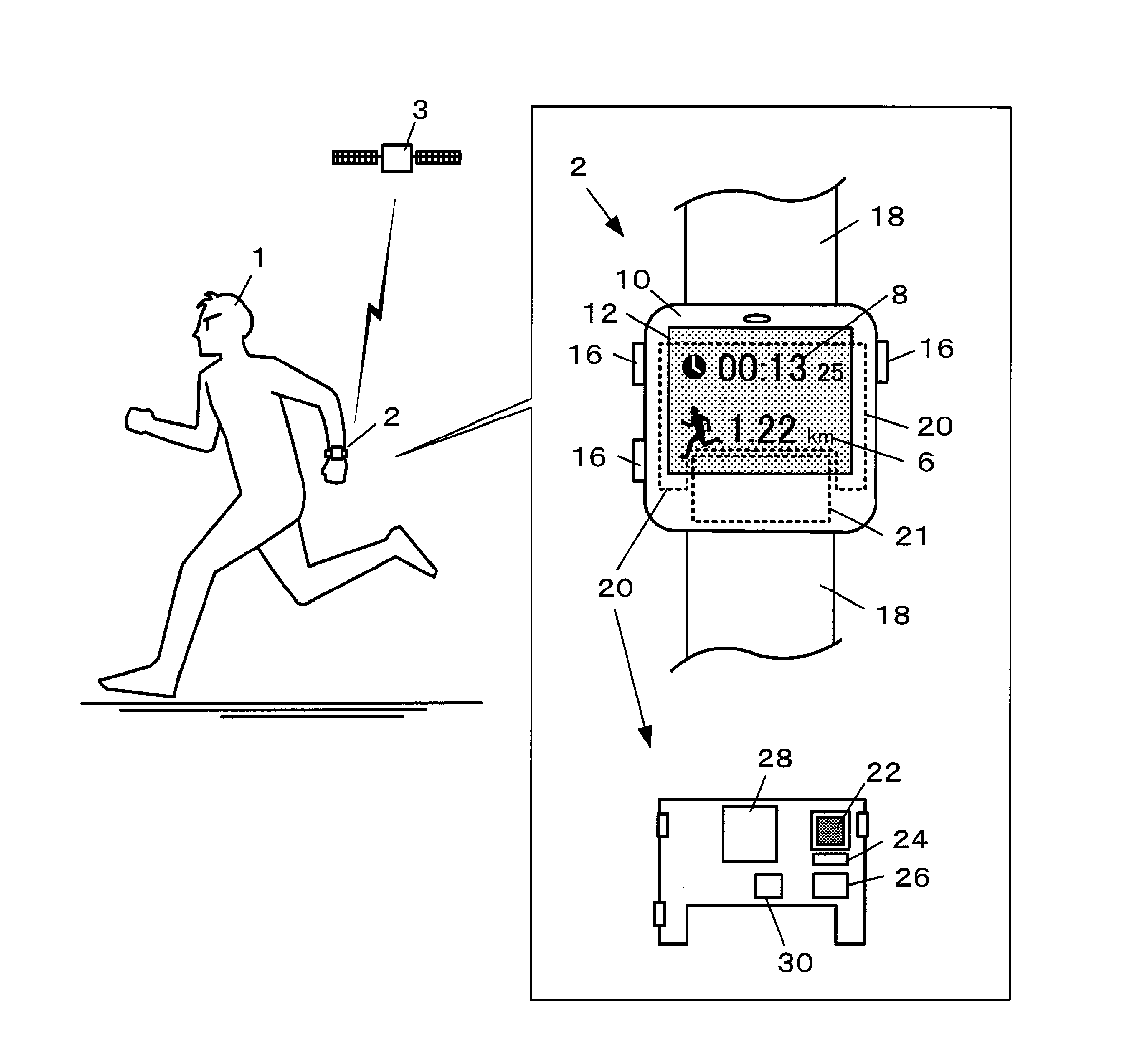 Wearable electronic apparatus, data analyzer, and travel record control method