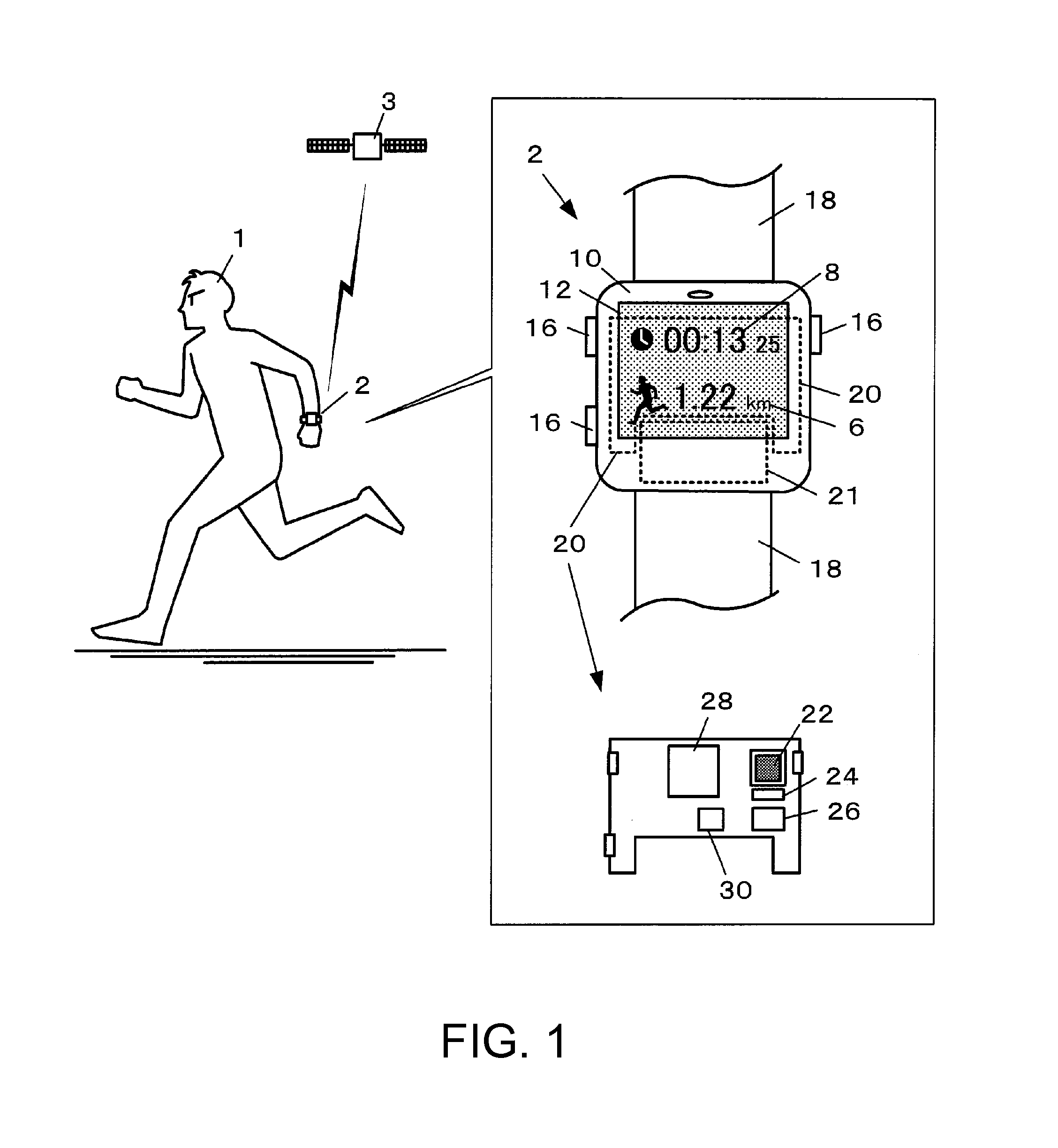 Wearable electronic apparatus, data analyzer, and travel record control method