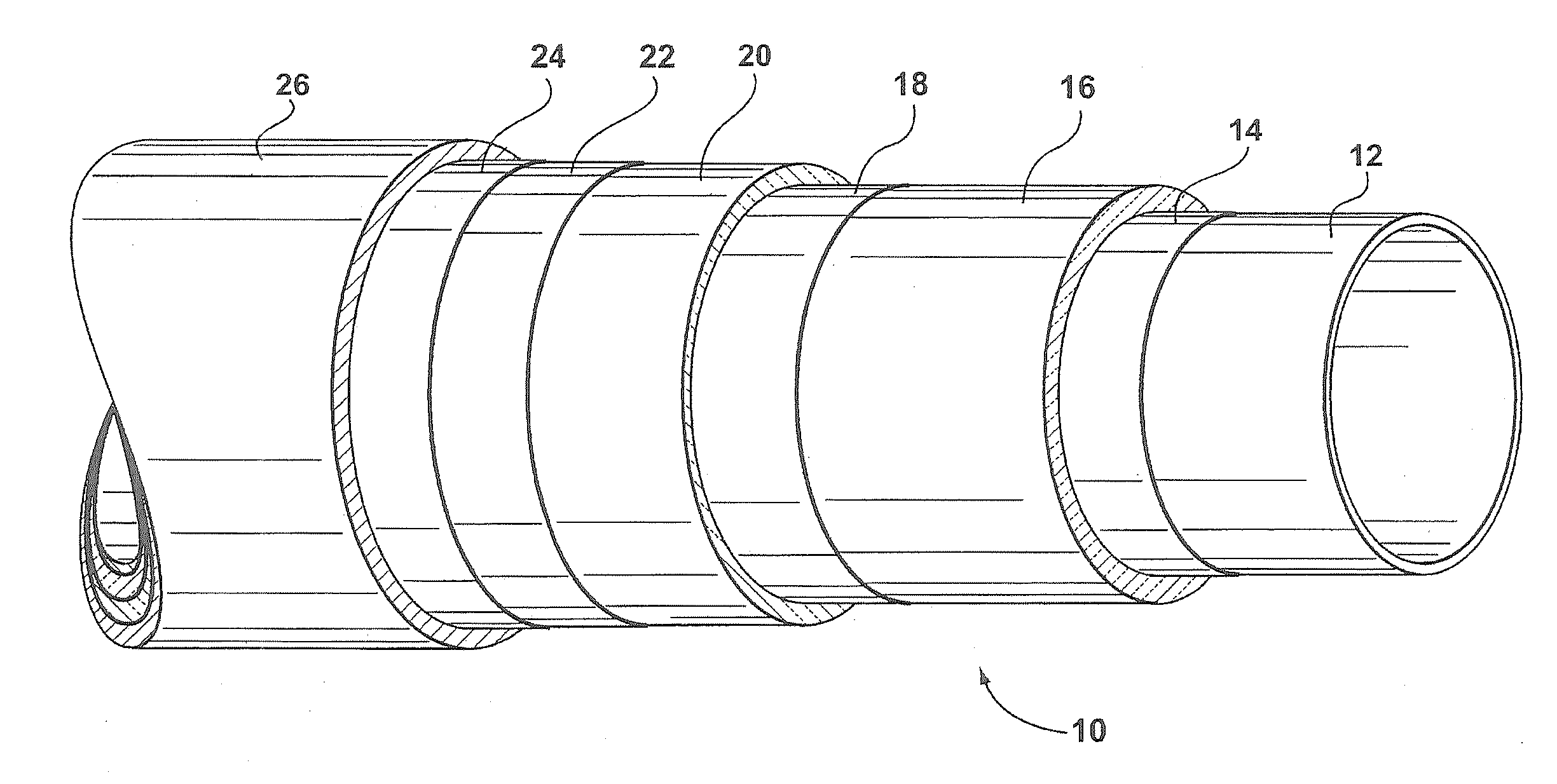 Thermally insulated pipe for use at very high temperatures