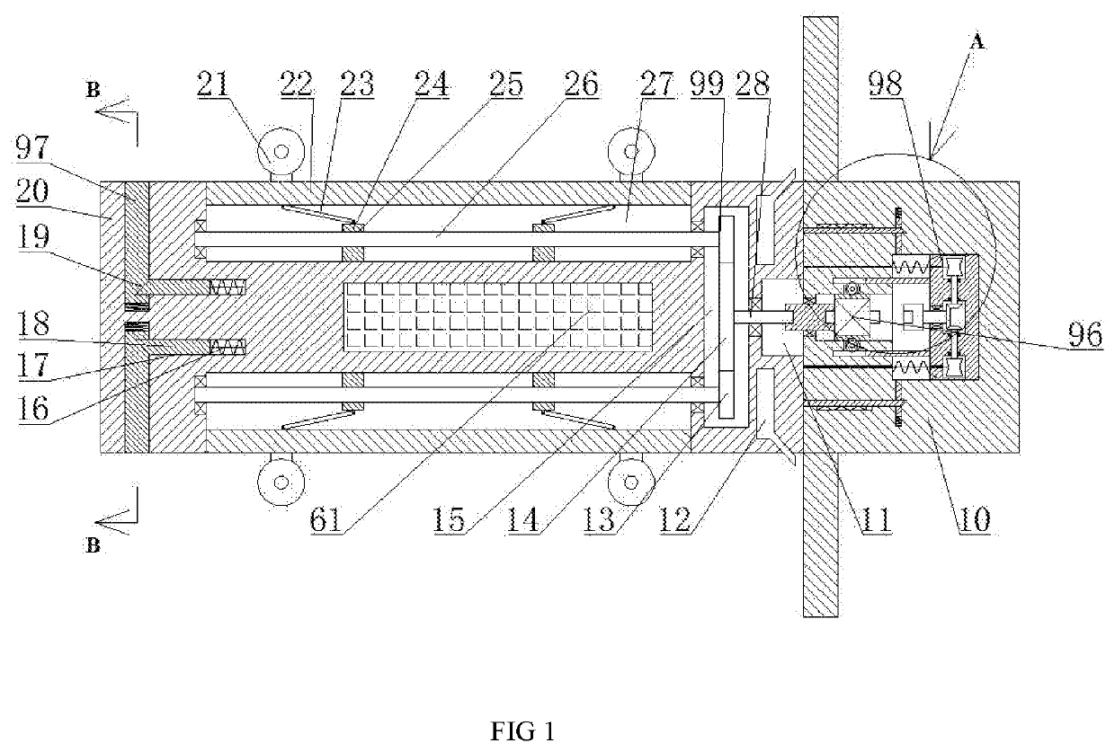 Air jet type pipeline decontamination machine